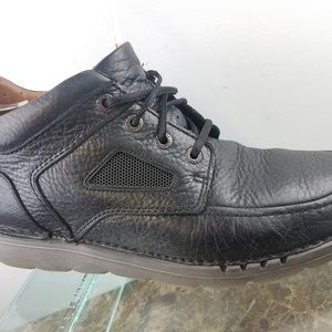 Clark's Black Leather Lace Up Ankle Boots 11M
